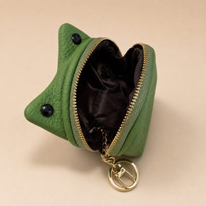 Cute Frog Coin Purse Keychain for Women & Kids | Mini Zip Wallet image 6