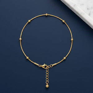 Waterproof 18K Gold Snake Chain Anklet – Trendy for Women image 0