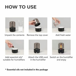 Flame Aroma Diffuser with Candlelight Glow & Timer | 50ml Essential Oil Free image 3
