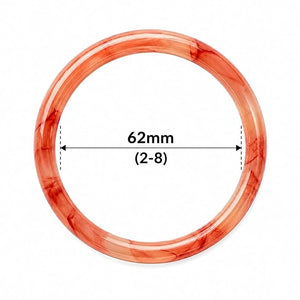 Jade Inspired Light Red Bubble Glass Bangles for Women – product image 4