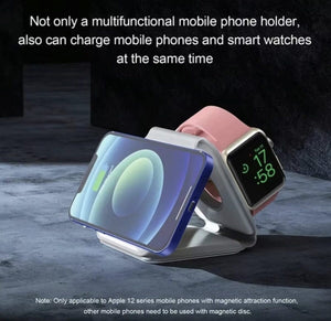 3-in-1 Magnetic Wireless Charger | 20W Fast Charging Foldable Station for iPhone, Watch & Earbuds image 3