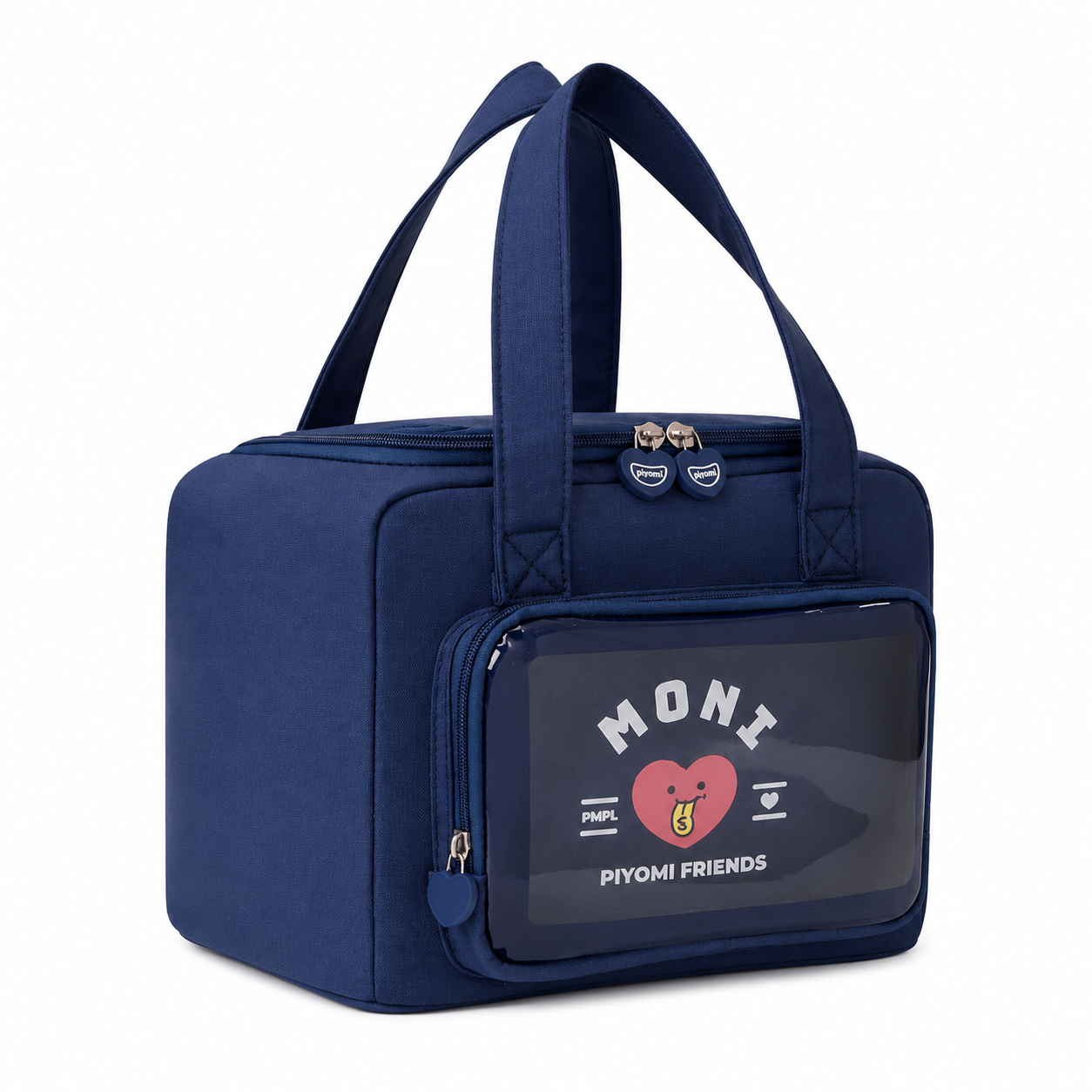 Cute Insulated Lunch Bag with Transparent Front Pocket | Leakproof Foil Lining – product image 2