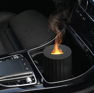 Colorful Flame Aroma Diffuser – Car & Home Humidifier | USB Rechargeable | 100ml with 50ml Essential Oil Free image 3