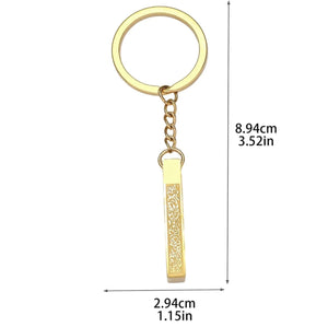 Allah Ayatul Kursi Islamic Keychain – Waterproof Stainless Steel image 4