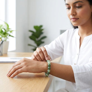 Green Jade Beaded Bracelet – Lucky & Spiritual Stone Jewelry image 3