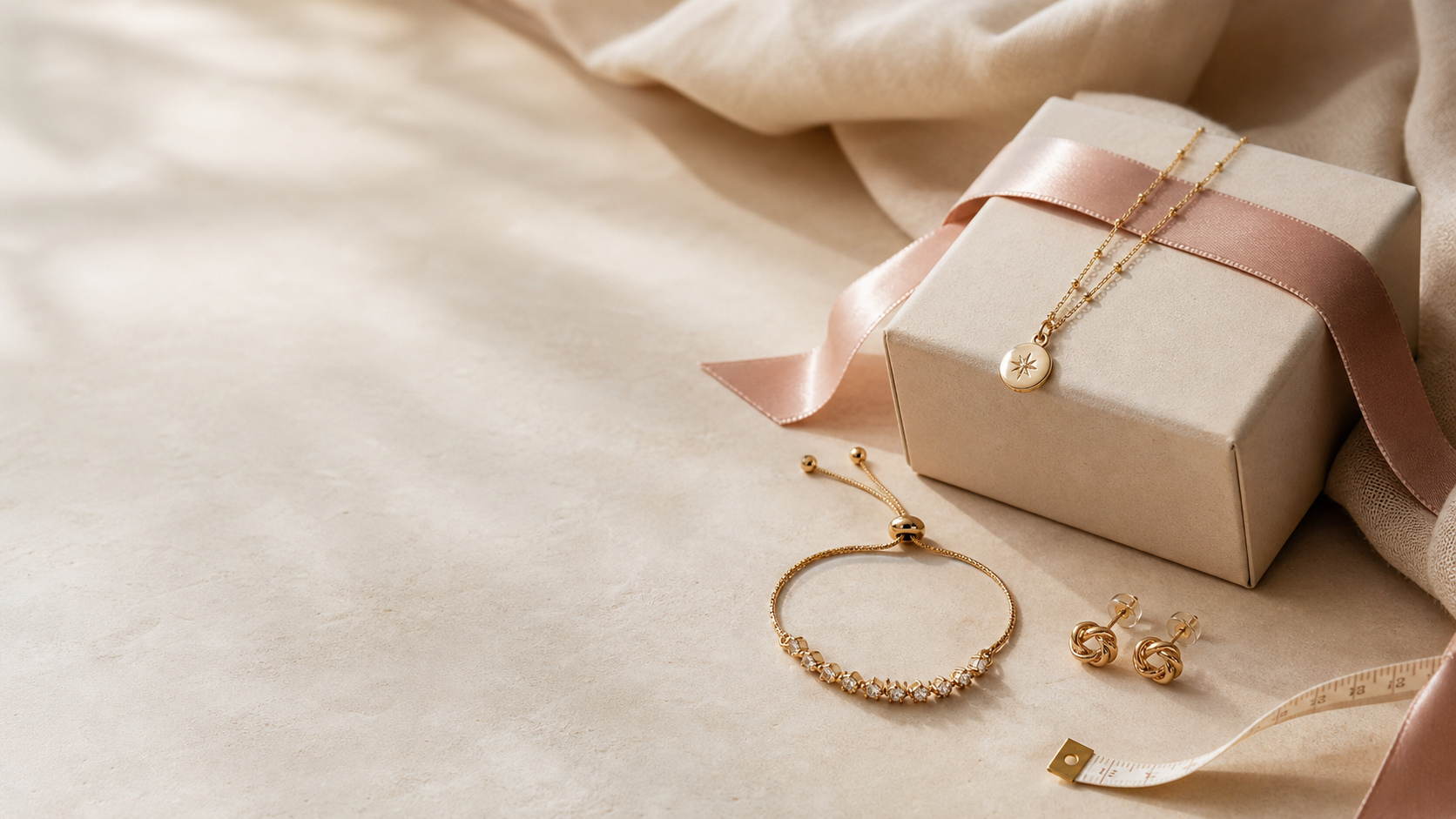 Editorial bracelet gift guide with adjustable jewellery
