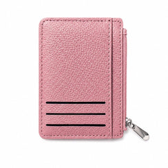 Slim Card Holder Wallet with Zipper Coin Pocket – Compact RFID Style Card Wallet for Women image 6