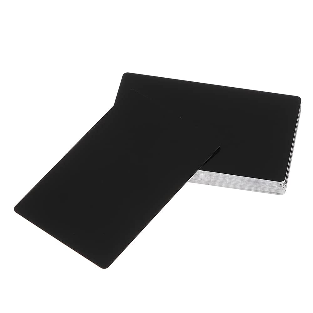 50 Pack Aluminum Engraving Business Cards – ATM Card Size (Metal Business Cards) image 0
