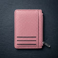 Slim Card Holder Wallet with Zipper Coin Pocket – Compact RFID Style Card Wallet for Women image 0