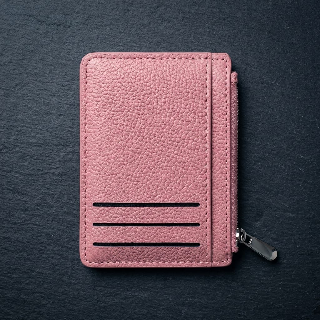 Slim Card Holder Wallet with Zipper Coin Pocket – Compact RFID Style Card Wallet for Women image 0