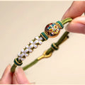 Tiger Knot Weave Cord Bracelet Multicolor Charm Bracelet for Women image 0