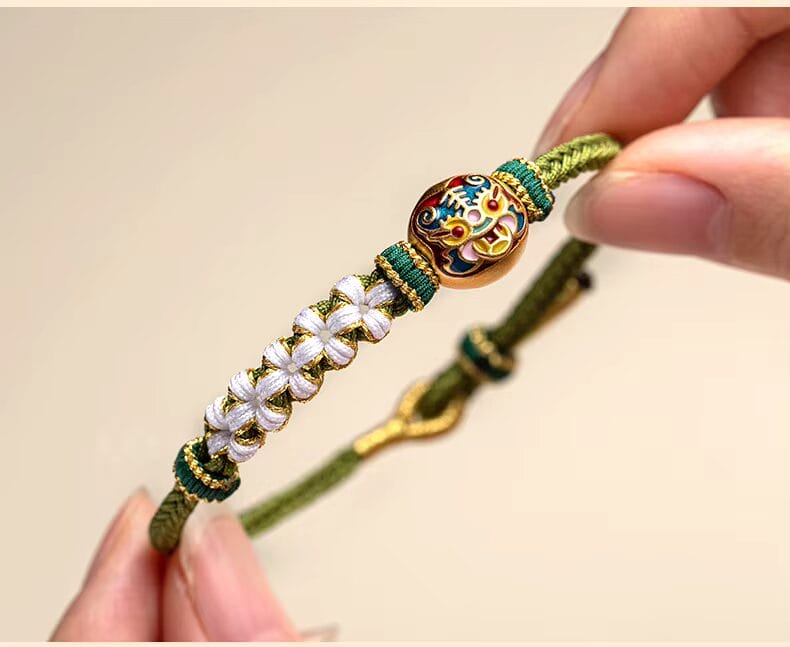 Tiger Knot Weave Cord Bracelet Multicolor Charm Bracelet for Women image 0