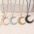 Moon Ayatul Kursi Necklace – Islamic Crescent Pendant image 0