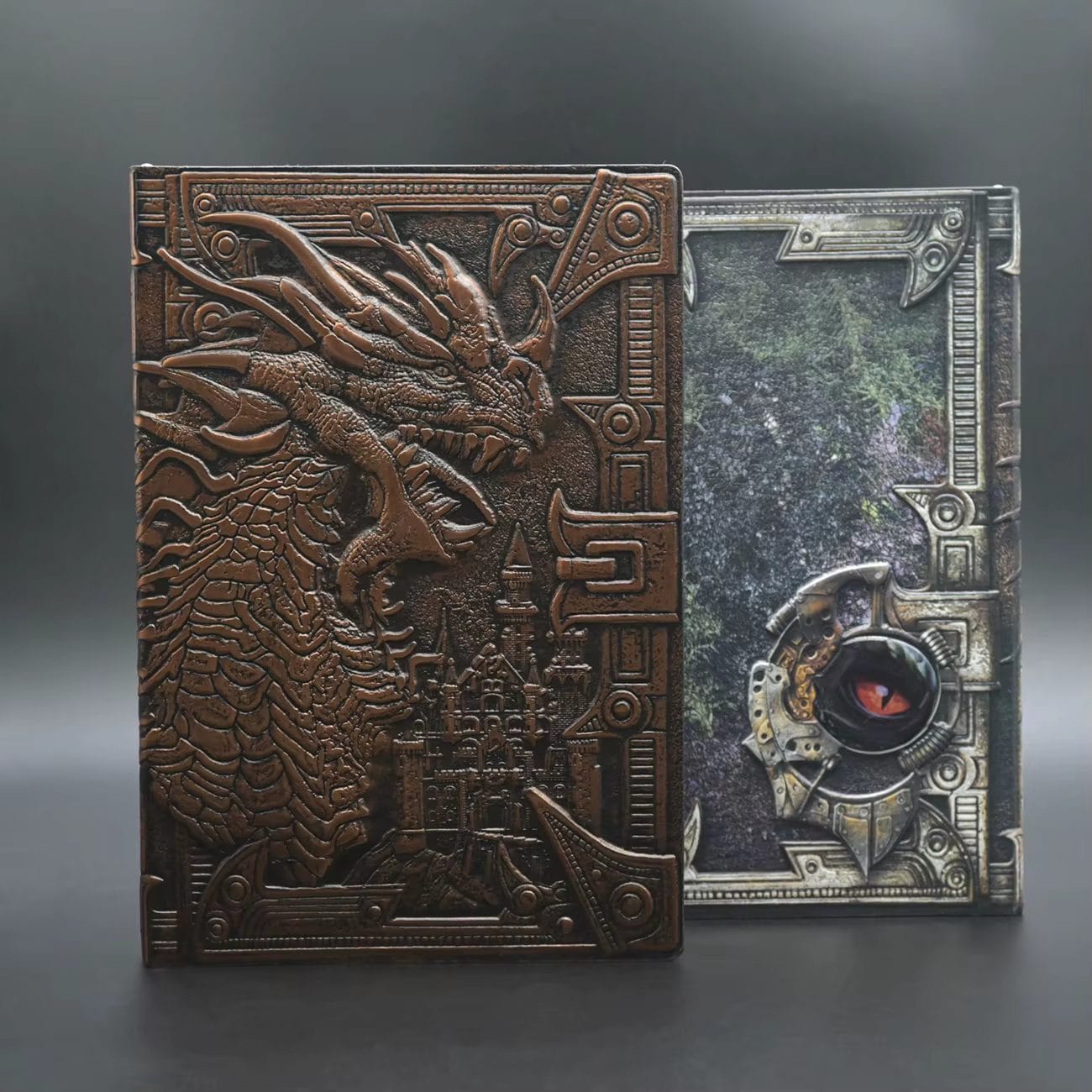 Vintage Style Dragon Print Hardcover Journal Notebook (80 GSM, 100 Sheets) image 0
