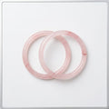 Premium Rose Quartz Inspired Glass Bangles Set for Women image 0