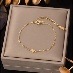 18K Gold Plated Adjustable Charm Bracelet for Women image 5