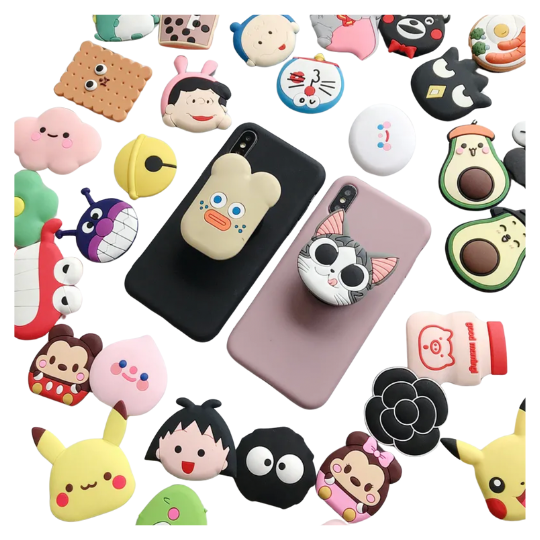 Cute Animal-Themed Phone Grips – Phone Popsocket Cartoon Style image 0