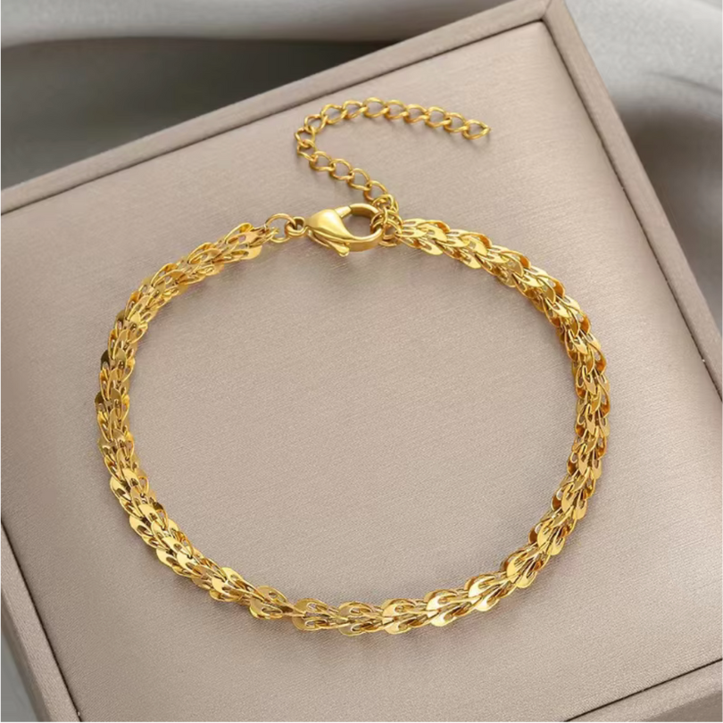 18K Gold Plated Adjustable Charm Bracelet for Women image 3