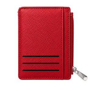 Slim Card Holder Wallet with Zipper Coin Pocket – Compact RFID Style Card Wallet for Women image 5