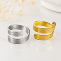 Ayatul Kursi Adjustable Stainless Steel Ring