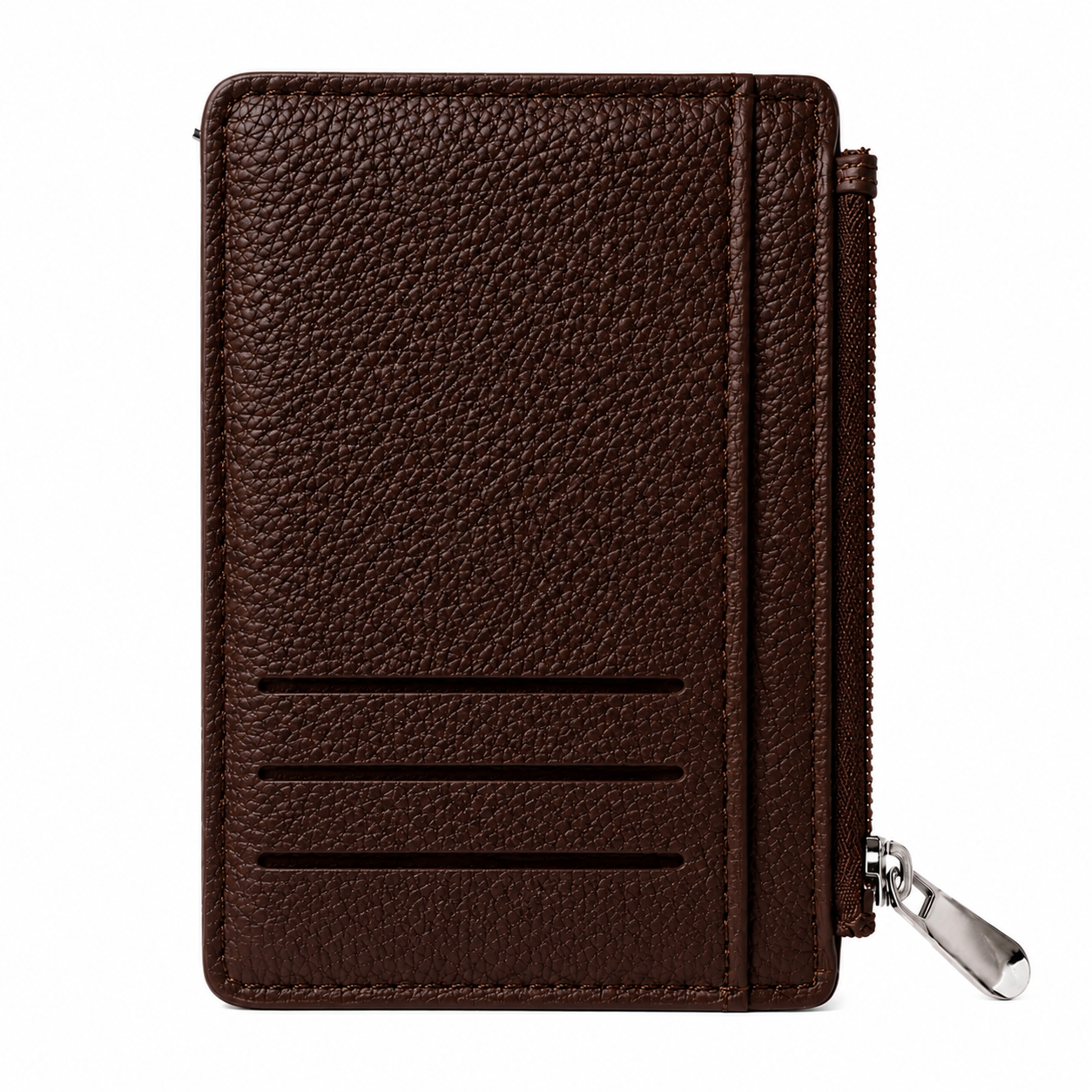 Slim Card Holder Wallet with Zipper Coin Pocket – product image 13