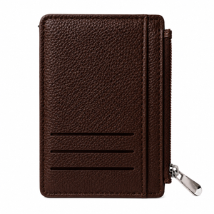 Slim Card Holder Wallet with Zipper Coin Pocket – product image 13