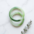 Green Jade Inspired Bangle Bracelet Set for Women (Pack of 2) – product image 3