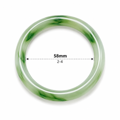 Green Jade Inspired Bangle Bracelet Set for Women (Pack of 2)