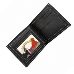 Men's Bifold Wallet with ID Window & Multiple Card Slots