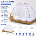 Portable Foldable Pop-Up Mosquito Net for Double Bed