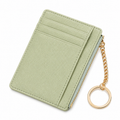 Slim Card Holder Wallet with Zipper Coin Pocket