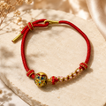 Bohemian Braided Cord Charm Bracelet for Women