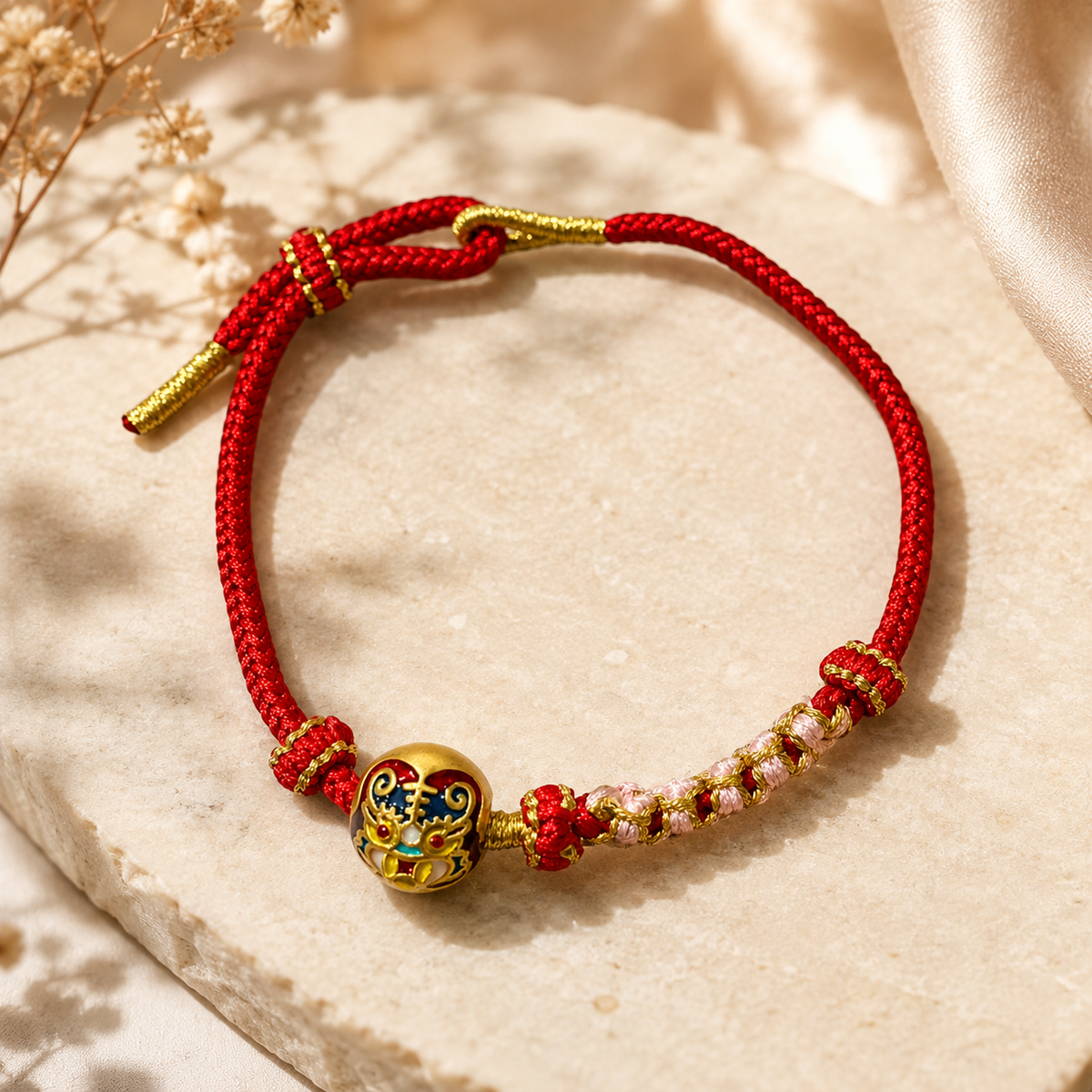 Bohemian Braided Cord Charm Bracelet for Women