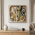 3D Layered Wooden Cat Wall Art Frame – Premium Home Decor for Living Room, Bedroom &amp; Gift image 0