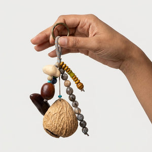 Bodhi Seed Tassel Keychain – Spiritual Wooden Bag Charm image 7