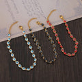 Gold Plated Evil Eye Beaded Bracelet – Protection Charm image 0