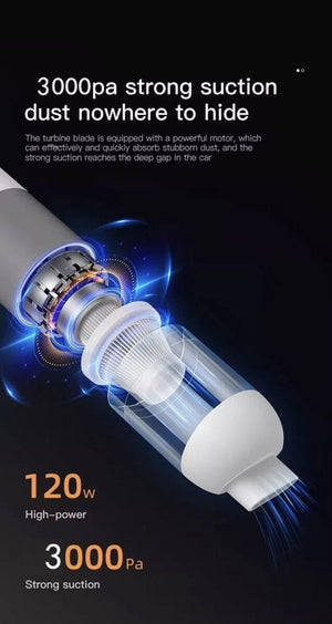 Portable 4000Pa Car Vacuum Cleaner with HEPA Filter image 9