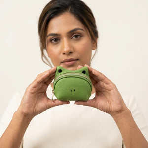 Cute Frog Coin Purse Keychain for Women &amp; Kids | Mini Zip Wallet image 9