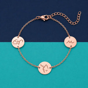 Arabic Symbol Charm Bracelet – 18K Gold Plated Chain for Women image 5